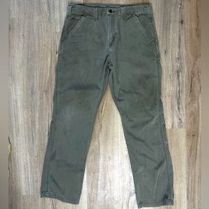 CARHARTT Mens Carpenter Pants Relaxed Fit Cotton 36x32. Super soft twill
